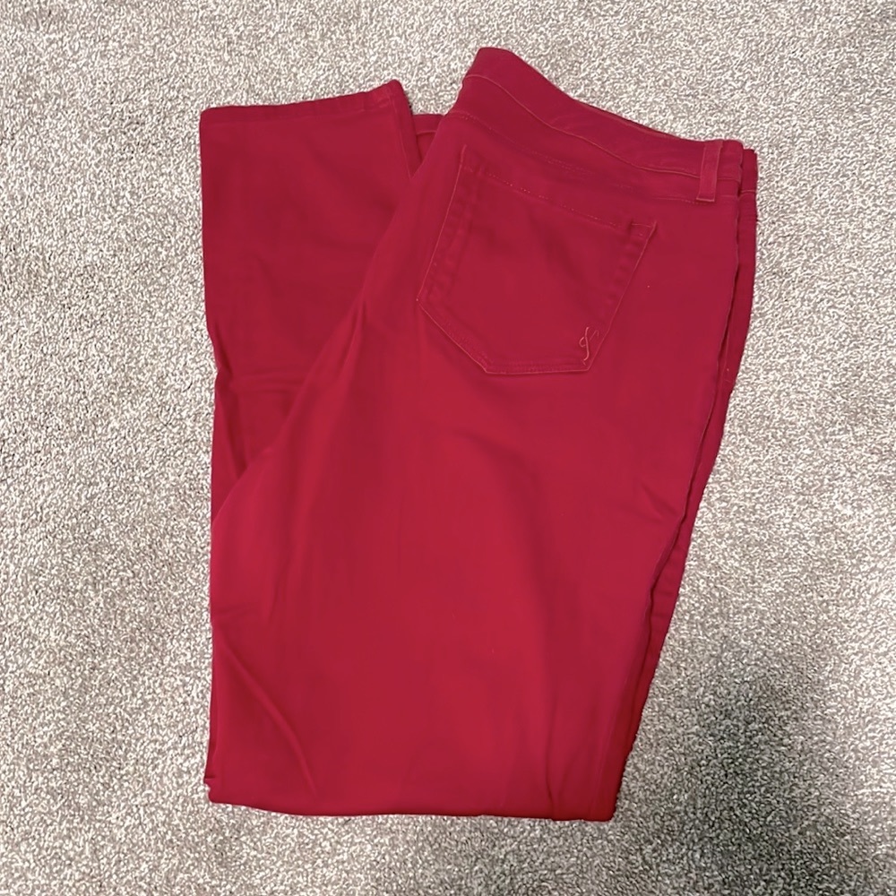 Style & Co Dark Red Skinny Jeans